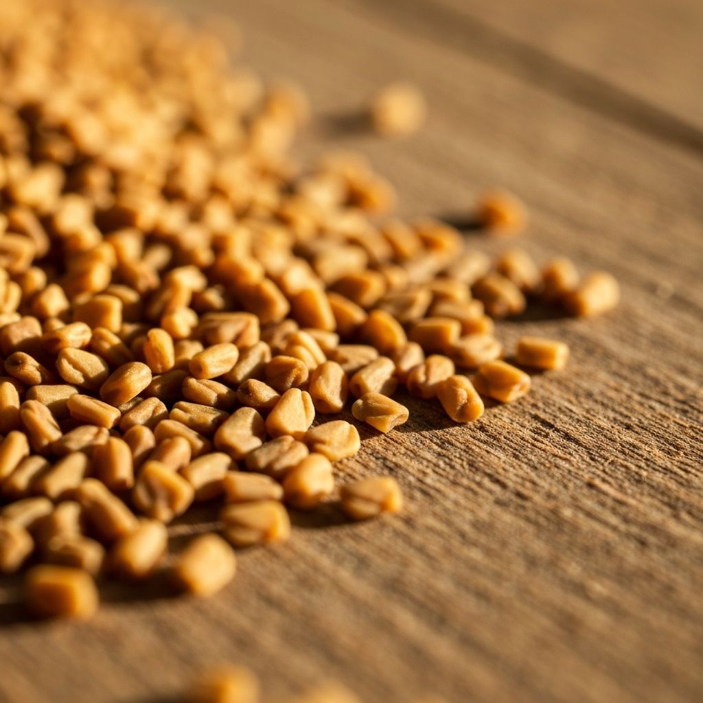 Trigonella foenum-graecum seeds